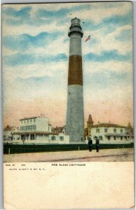 Fire Island Lighthouse, NY Undivided Back Vintage Postcard Q35