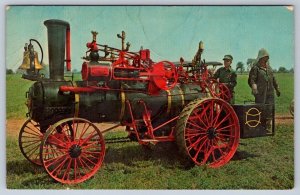 Waterloo Traction Steam Engine #832, Jordan New York, Vintage Chrome Postcard