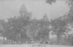 Lombard Illinois School Real Photo Vintage Postcard AA66208