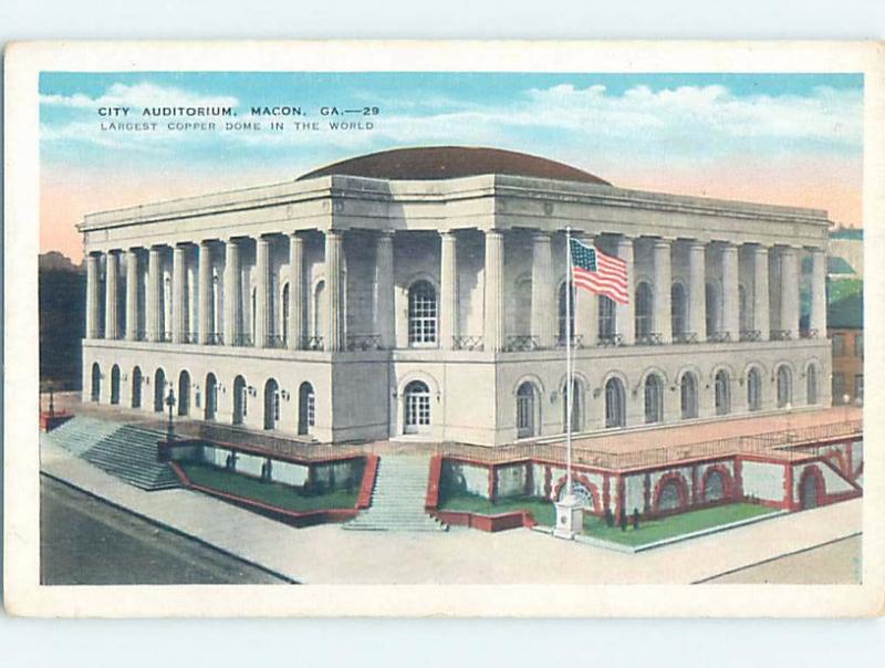 Unused W-Border AUDITORIUM SCENE Macon Georgia GA G2821