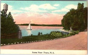 Postcard BOAT SCENE Truro Nova Scotia NS AK6630