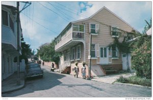 NASSAU, Bahamas, 1940-1960's; Quaint Market Street