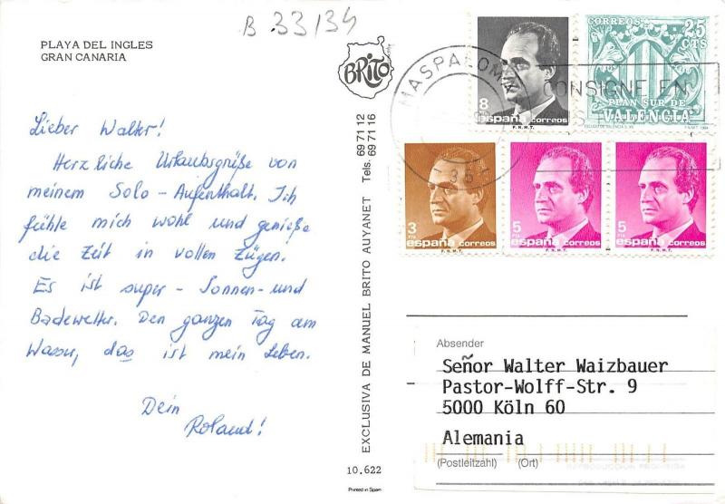 B33134 Playa del Ingles Gran Canaria  spain