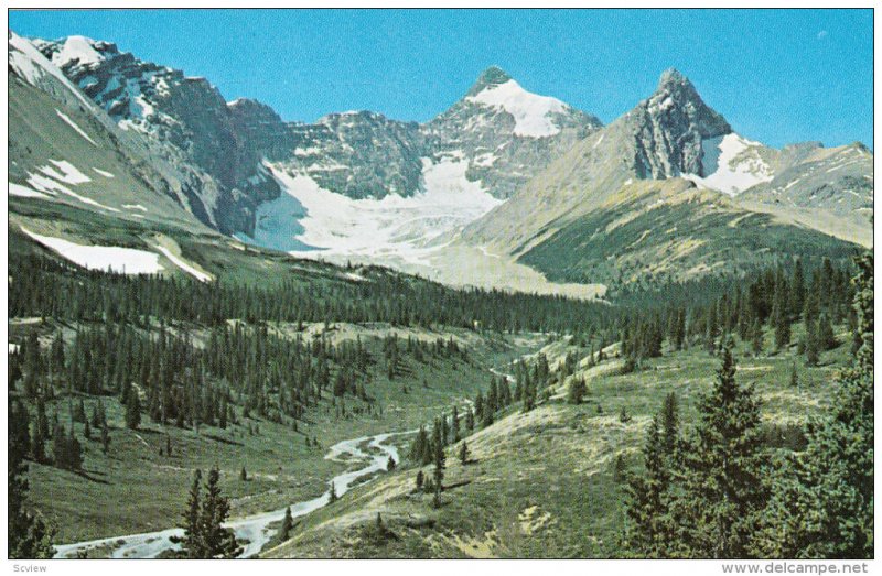 East Face , MT. ATHABASCA , Jasper-Banff Highway , Alberta , Canada , 50-60s