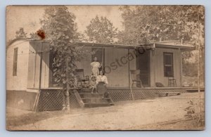 J87/ Clarington Ohio RPPC Postcard c1910 Oil Field Home Orient 1589