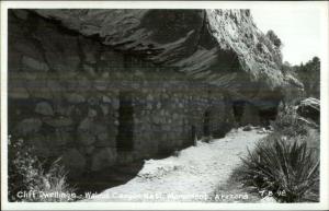 Cliff Dwellings Walnut Canyon National Monument AZ Real Photo Postcard #3