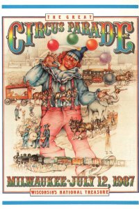 The Great Circus Parade 1987 Poster,Milwaukee,WI