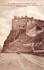 uk29632 edinburgh castle from johnston terrace scotland real photo uk