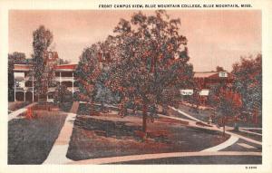 Blue Mountain Mississippi College Front Campus View Antique Postcard K88652