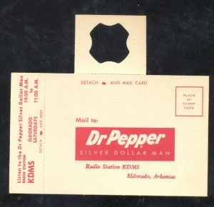 DR. PEPPER SODA POP ELDORADO ARKANSAS VINTAGE ADVERTISING POSTCARD