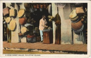 PC PHILIPPINES, A CHINO BASKET DEALER, Vintage Postcard (b42986)