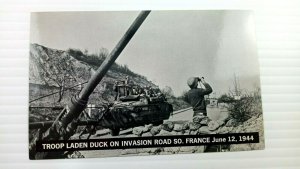 France South Invasion Road Troop Laden Duck Postcard Old Vintage Card View Post