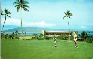 VINTAGE POSTCARD KAAMAPALI BEACH HOTEL AT KAANAPALI MAUI HAWAII