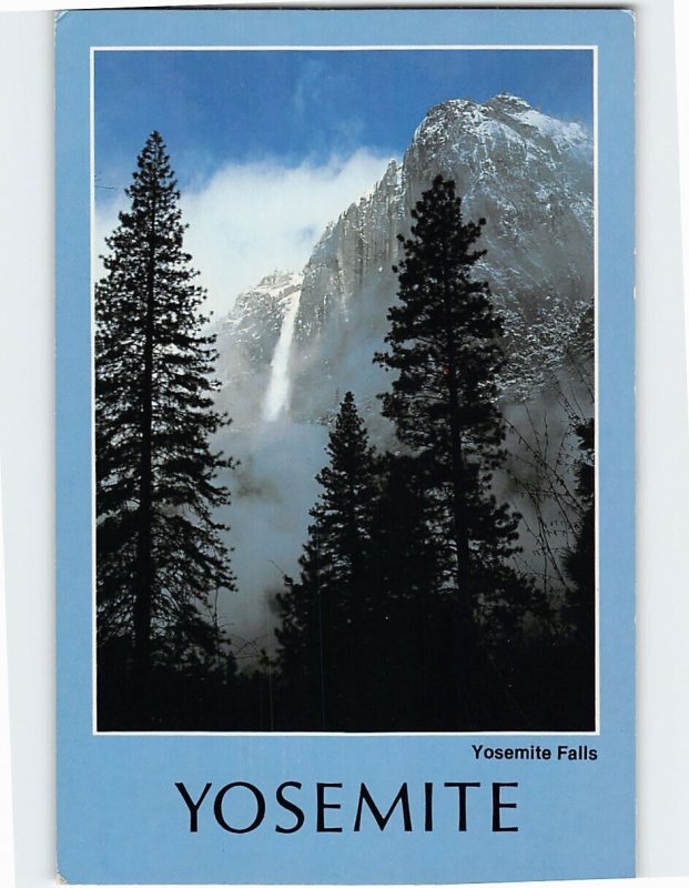 Postcard Yosemite Falls Morning Mist Yosemite National Park California USA