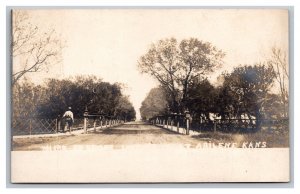 Third Street Bridge Abilene Kansas RPPC Real Photo Postcard