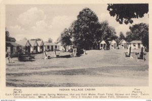 NIAGARA FALLS, Ontario, Canada,1941; Indian Village Cabins