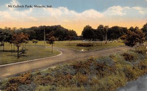 Muncie IN~Gathering at the End of a Dirt Drive in McCulloch Park~c1910 SHARP!