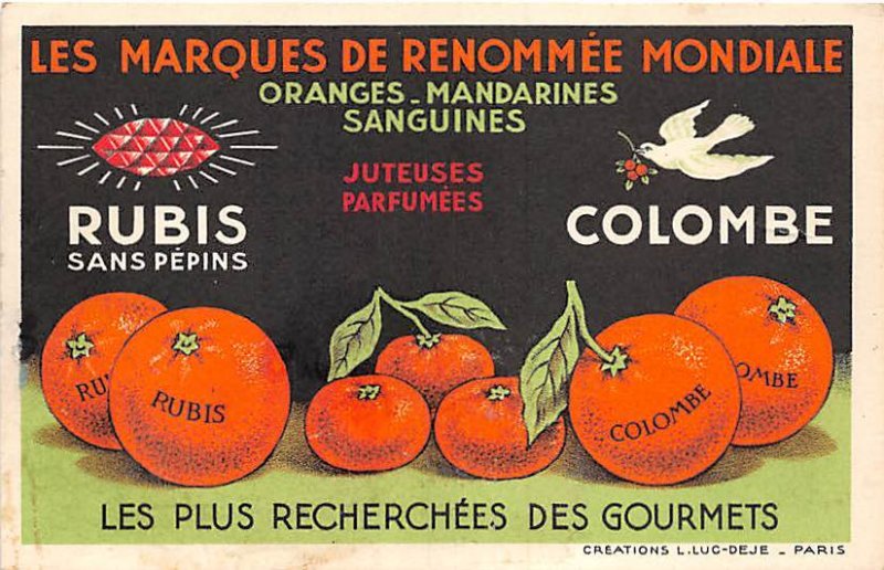 Les Marques De Renommee Mondiale Oranges Mandarines Sanguines Rubis Advertisi...