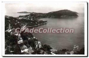 Old Postcard Villefranche-sur-mer harbor the Cape Ferrat gold cornice