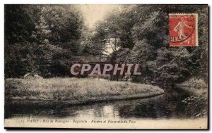 Old Postcard Paris Au Bois de Boulogne Bagatelle River and Gateway Park