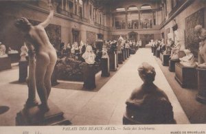 Palais De Beaux Arts Salle Des Sculptures Bruxelles Museum Antique Postcard