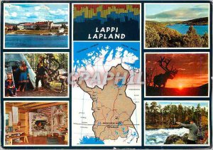 Postcard Modern Lappi Lapland Suomi Finland