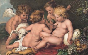 Jesus, Saint John and two children Vienna, Rubens high quality Stengel fine art