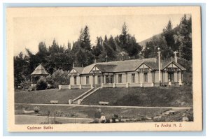 c1910 Cadman Baths Te Aroha New Zealand NZ Unposted Antique Postcard