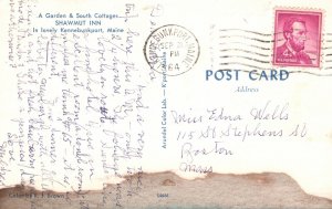 Vintage Postcard 1964 Garden & South Cottages Shawmut Inn Kennebunkport ME Maine