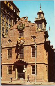 The Old State House - current home of Bostonian Society - Boston MA postcard