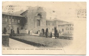 Postcard Museum Science + Art University Pennsylvania 1914