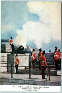 M-23038 Mortar Fire Gun Salute At Old Fort Henry Kingston Canada