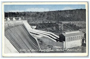 c1910 Bird's Eye View Dam Power House Badin North Carolina NC Vintage Postcard
