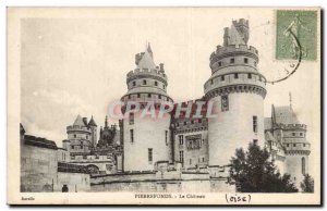 Old Postcard Pierrefonds Castle