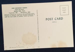 Postcard Unused First Methodist Church Wichita Falls TX LB