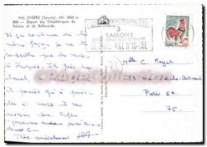 Postcard Modern Val d'Isere Savoie departure of Telepherique du Solaise and B...