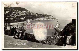 Postcard Old Nice The Port of Entry and Mont Boron