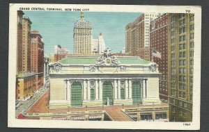 Ca 1944 PPC NY GRAND CENTRAL TERMINAL, MINT