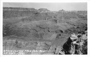 Grand Canyon Arizona 1940s RPPC Real Photo Postcard View From Yaki Point