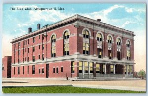 Albuquerque New Mexico Postcard Elks Club Exterior Building 1910 Vintage Antique