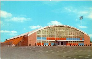 John F Kennedy Coliseum Manchester New Hampshire NH Postcard Curtiech VTG UNP 