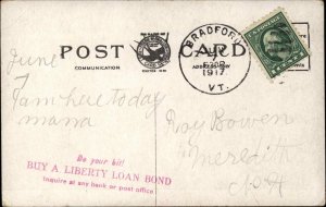 Bradford Vermont VT Main St. c1910s Postcard