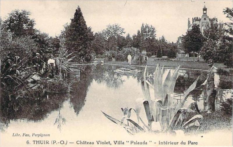 66 - Thuir - Château Violet, Villa Palauda, Intérieur du Parc