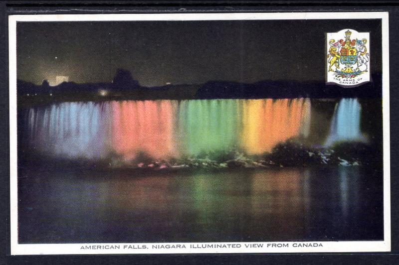 American Falls,Illuminated View From Canada