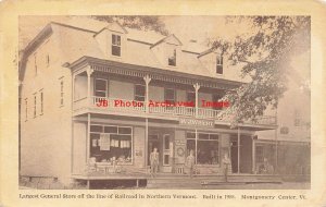 VT, Montgomery Center, Vermont, W.J. Wright General Store, 1912 PM