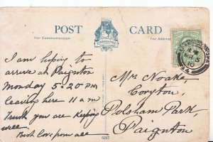 Genealogy Postcard - Noake - Coryton, Polsham Park, Paignton, Devon  Ref.134A
