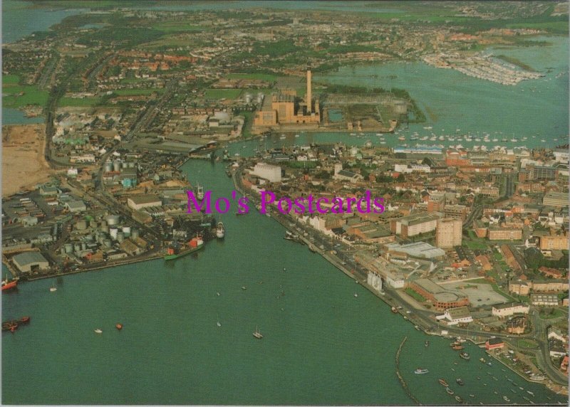 Dorset Postcard - Poole, Aerial View of The Town and Quays   RR20755