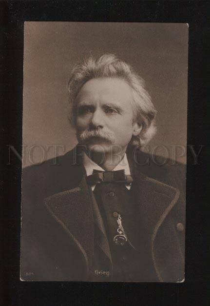 053265 Edvard GRIEG Norwegian COMPOSER vintage PHOTO PC