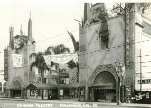 C.1949 Graumans Chinese Theatre Hollywood, Ca. Marx Bros. Bob Plunkett RPPC