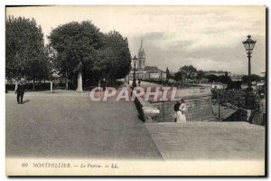 Old Postcard Montpellier Peyrou